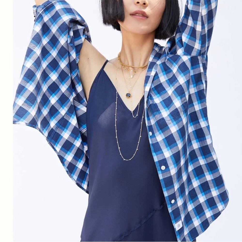 Grayson The Hero Button-Up Button Down Shirt Blue… - image 4